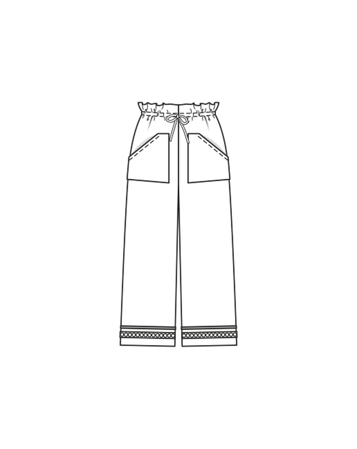 PDF-symønster - Burda 03/2023 #5B - Bukser Shorts - Dame | Billede 8
