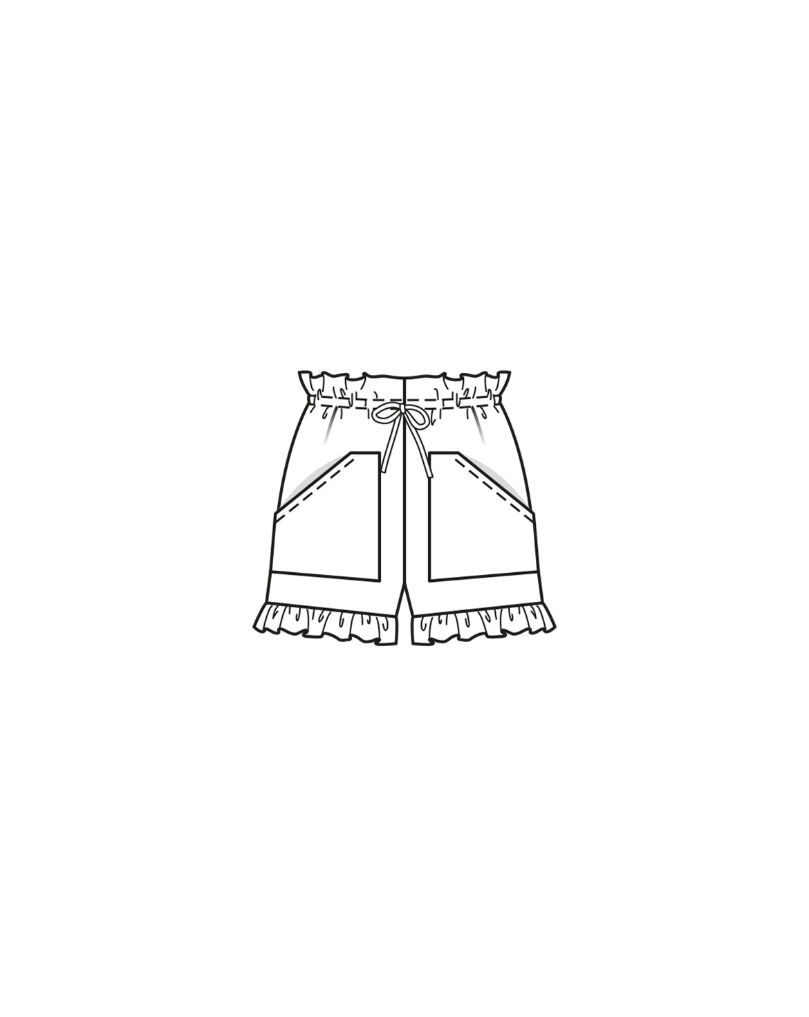 PDF-symønster - Burda 03/2023 #5C - Shorts - Dame | Billede 6