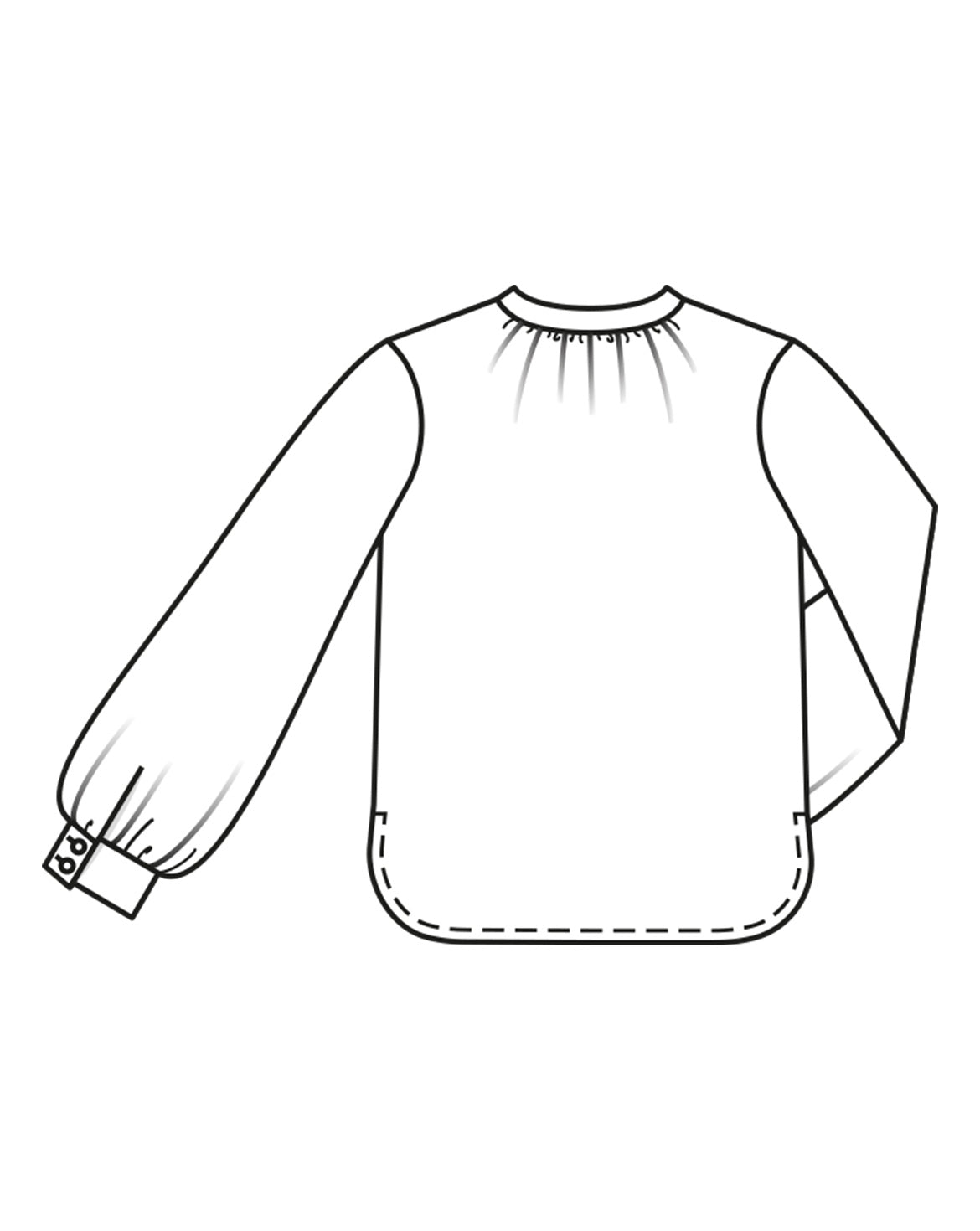 PDF-symønster - Burda 02/2023 #101 - Bluse Skjorte - Dame | Billede 5