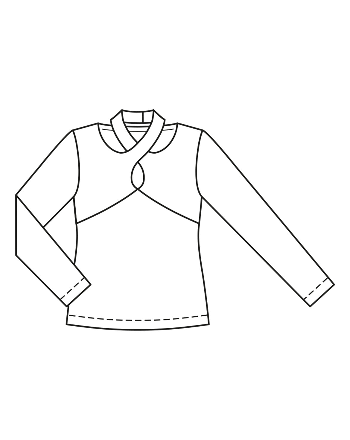 PDF-symønster - Burda 03/2023  #11 - Bluse Skjorte - Dame | Billede 4