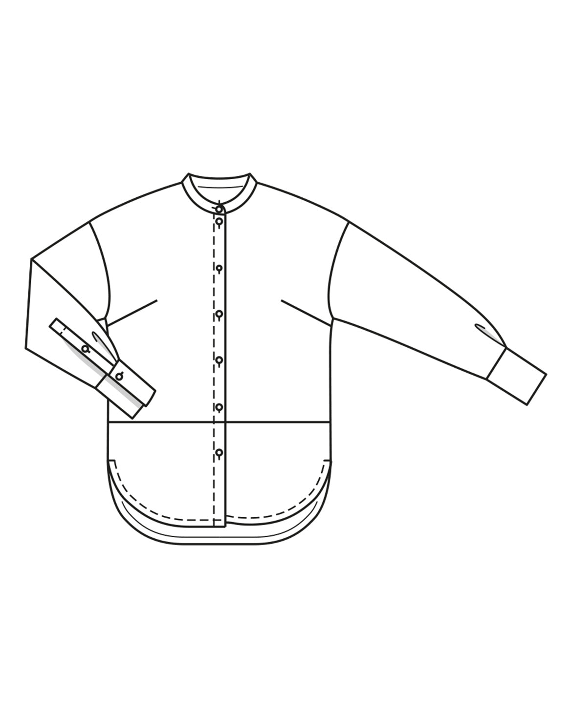 PDF-symønster - Burda 03/2023 #126 - Skjorte - Dame | Billede 4