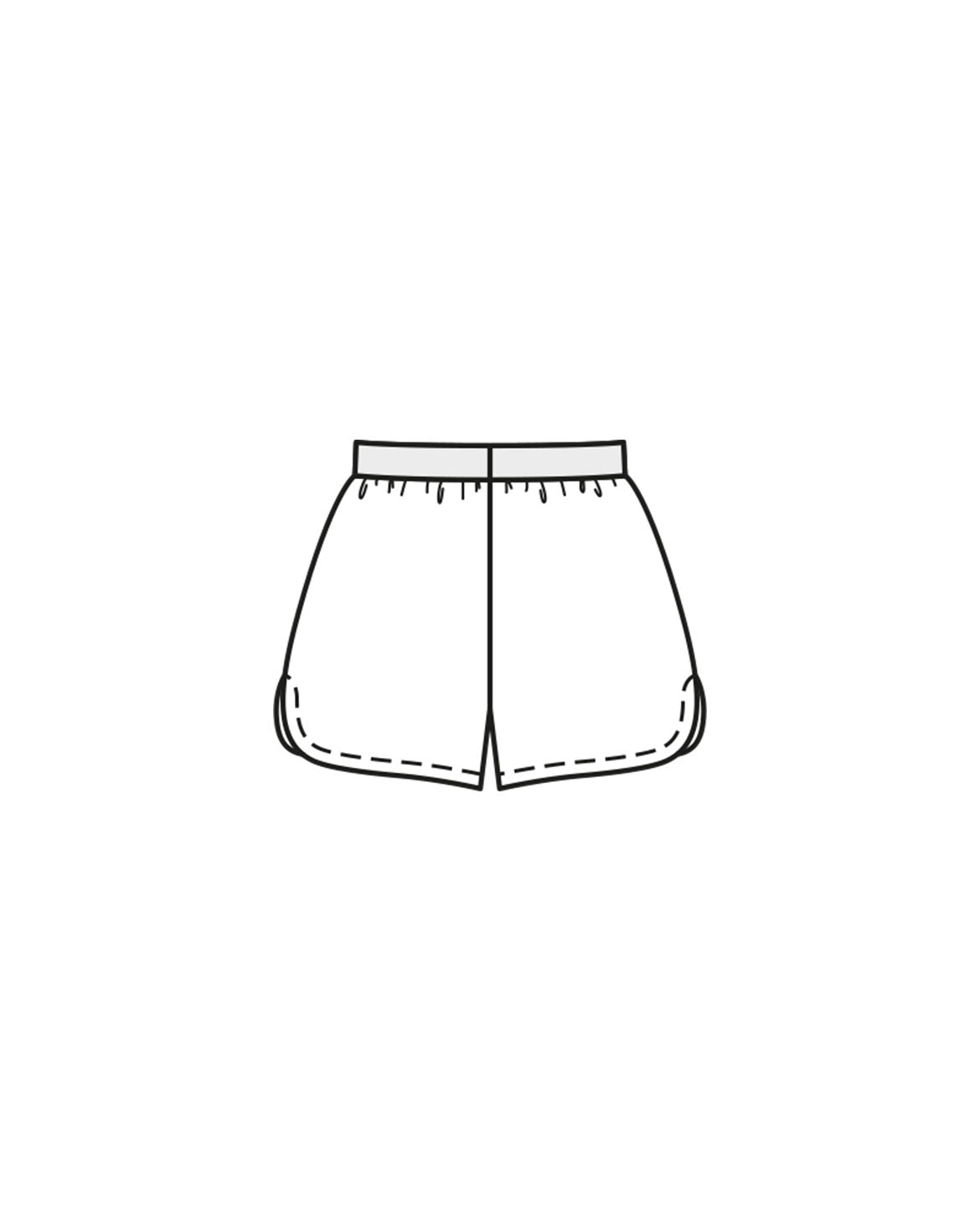 PDF-symønster - Burda 07/2023 #128 - Shorts Sportstøj - Dame | Billede 5