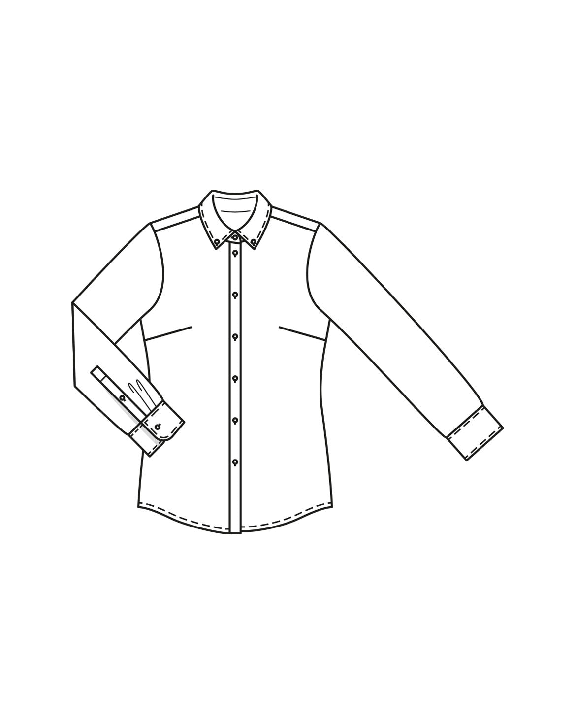PDF-symønster - Burda 09/2023 #125 - Skjorte - Dame - Business | Billede 6