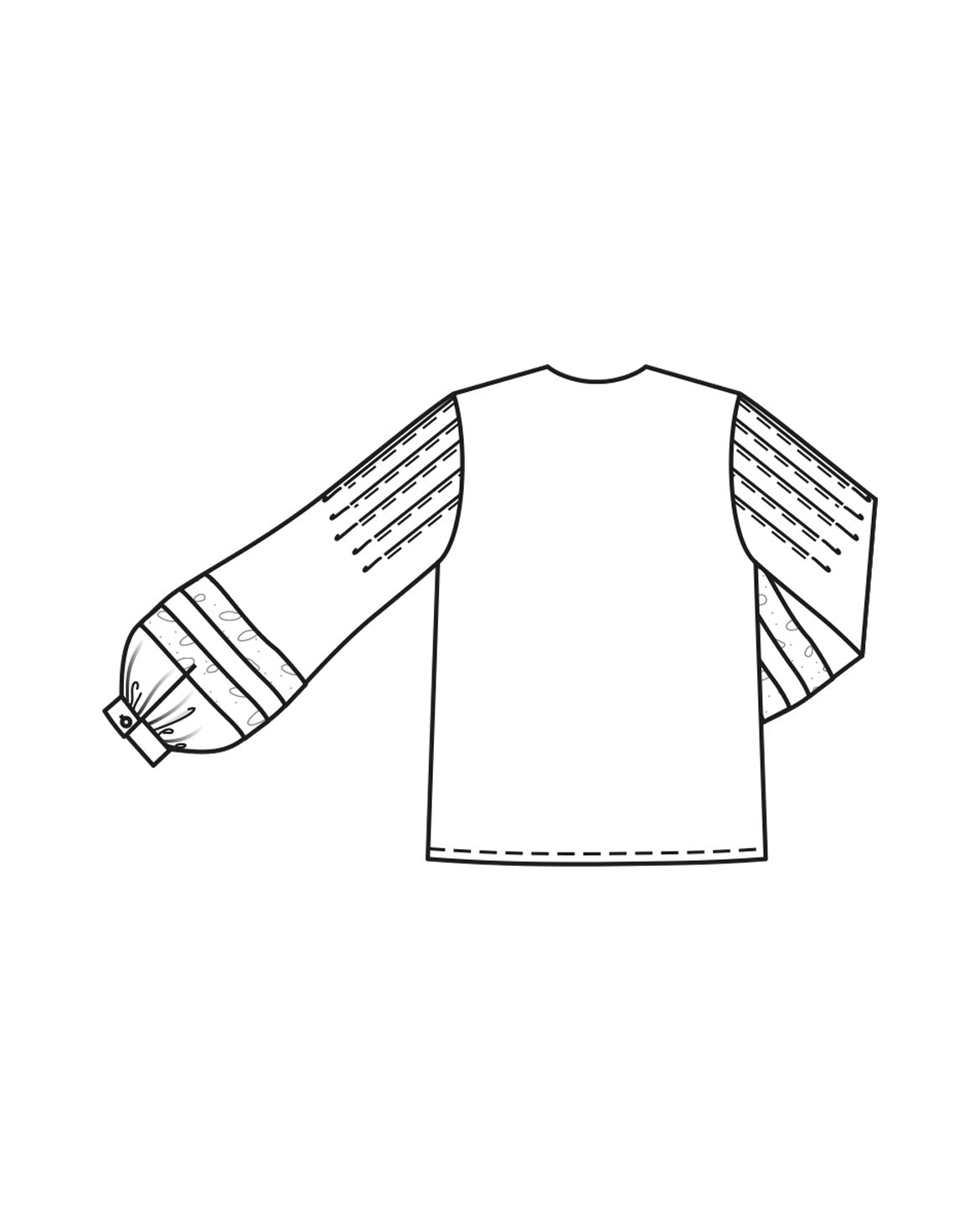 PDF-symønster - Burda 10/2023 #101 - Skjorte - Dame | Billede 5