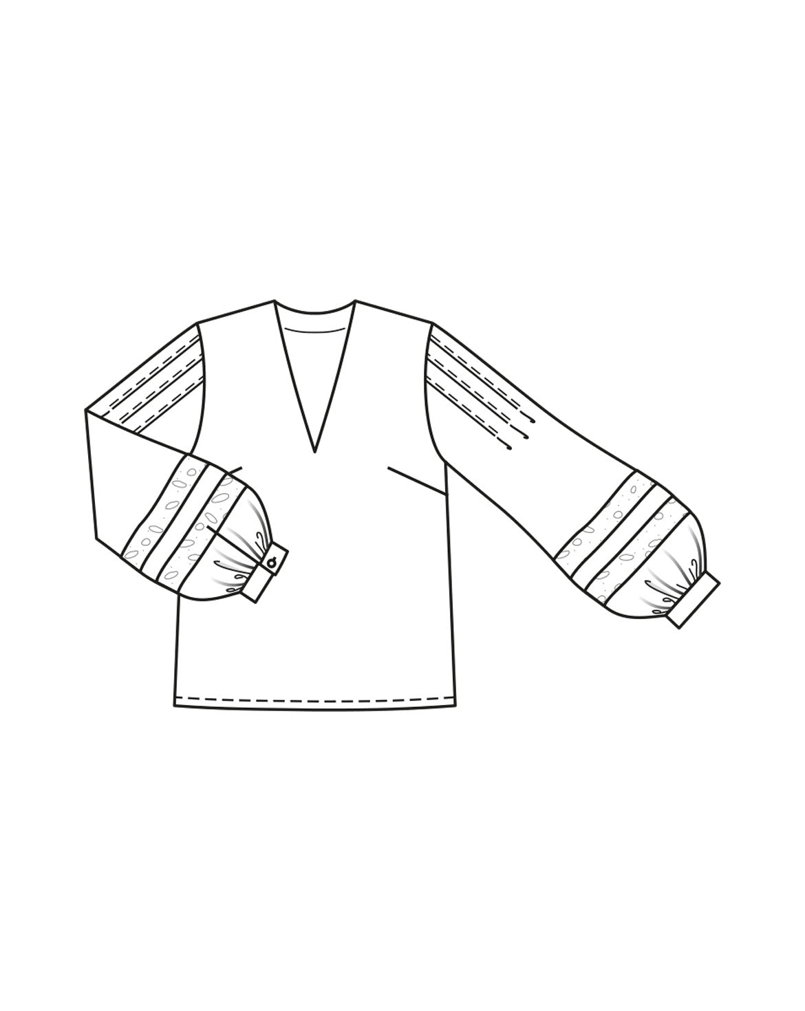 PDF-symønster - Burda 10/2023 #101 - Skjorte - Dame | Billede 4