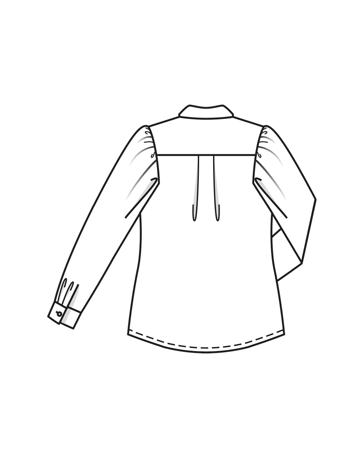 PDF-symønster - Burda 10/2023 #106 - Skjorte - Dame - Business | Billede 5