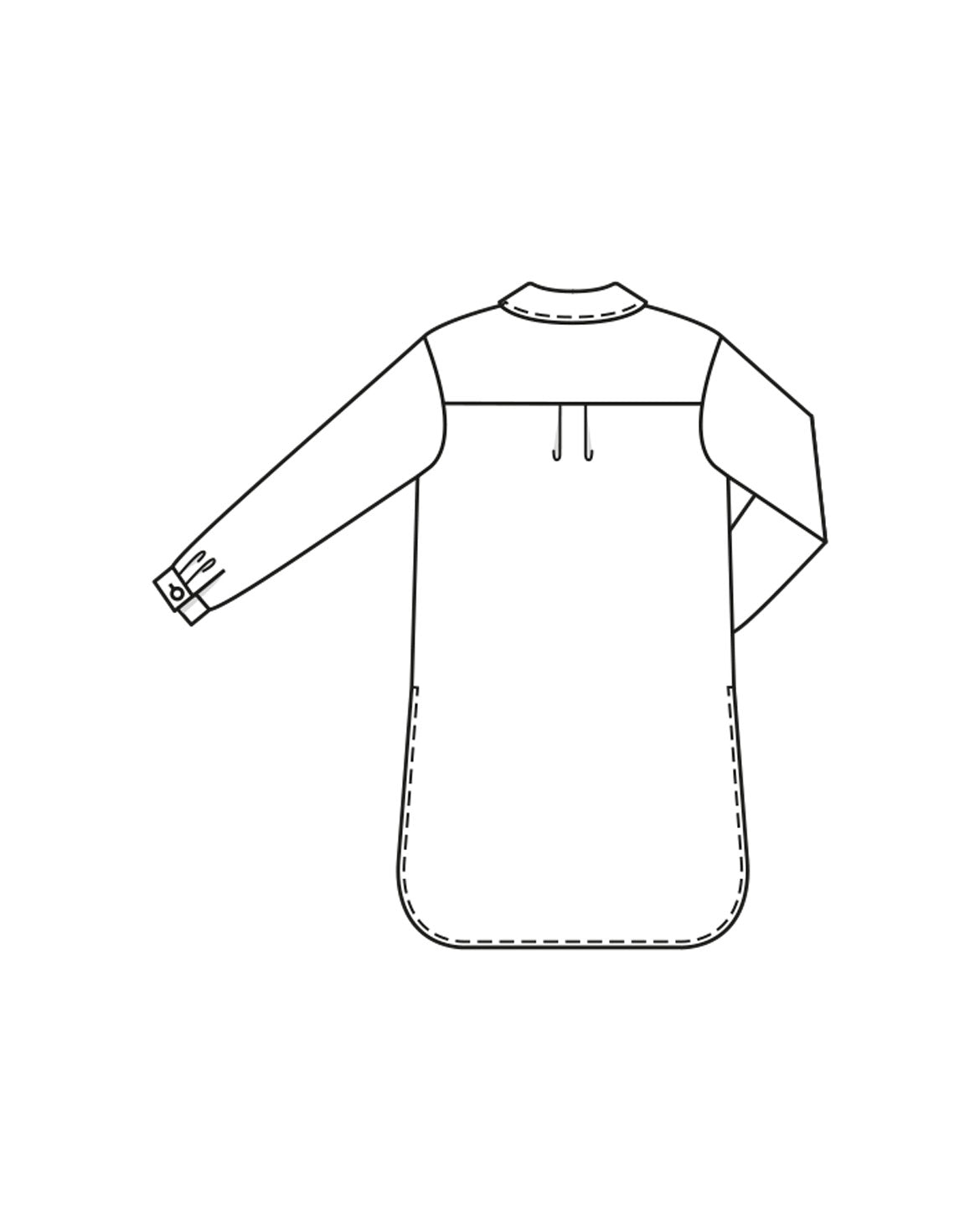 PDF-symønster - Burda 11/2023 #114 - Frakke Skjorte Tunika - Dame - Business | Billede 5