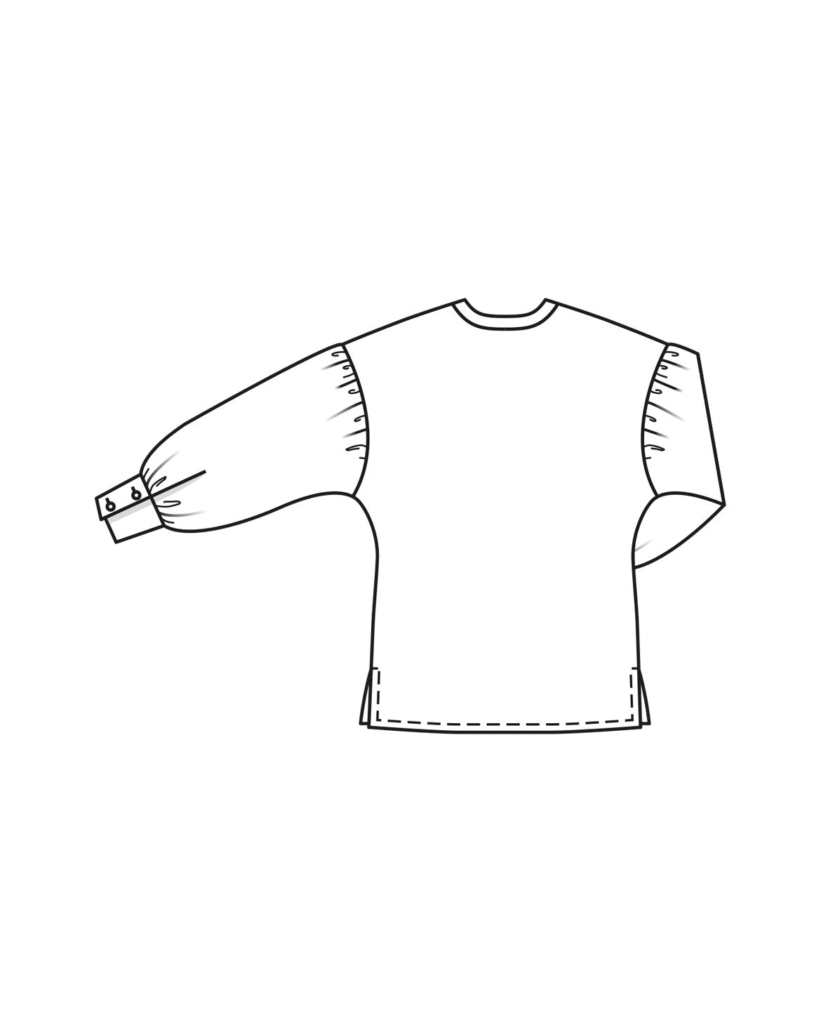 PDF-symønster - Burda 11/2023 #128 - Bluse Skjorte - Dame | Billede 5