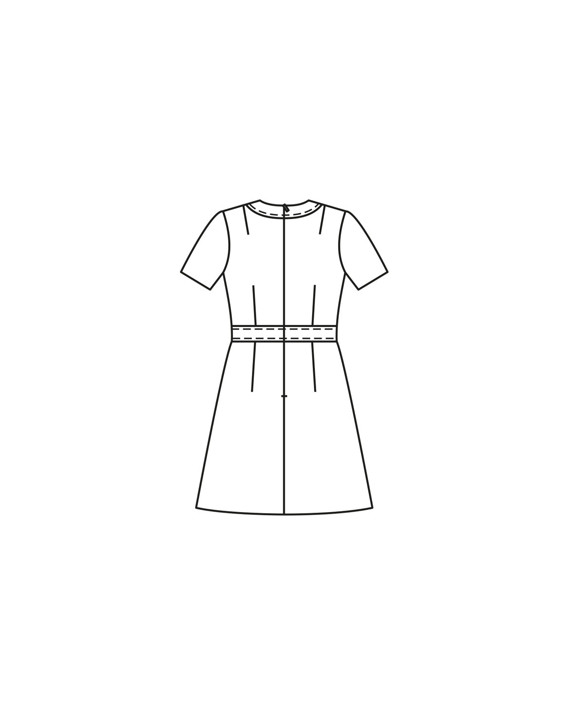 PDF-symønster - Burda 03/24 #125 G - Kjole Vintage - Dame | Billede 4