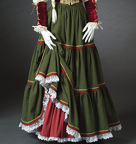 Symønster McCall´s 2011 - Nederdel Historisk kostume - Dame | Billede 1