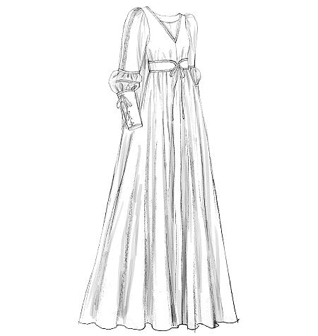 Symønster McCall´s 2020 - Kjole Historisk kostume - Dame - Hat | Billede 5