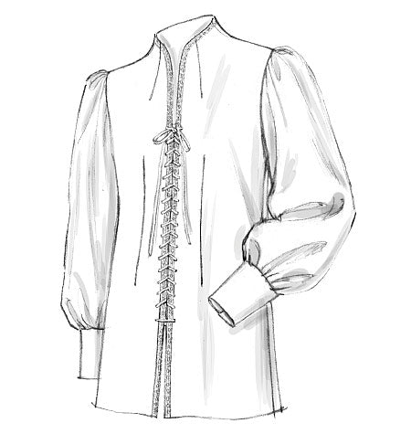 Symønster McCall´s 2027 - Skjorte Historisk kostume - Herre | Billede 3