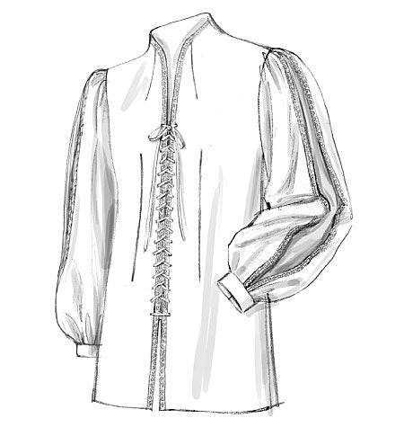 Symønster McCall´s 2027 - Skjorte Historisk kostume - Herre | Billede 4
