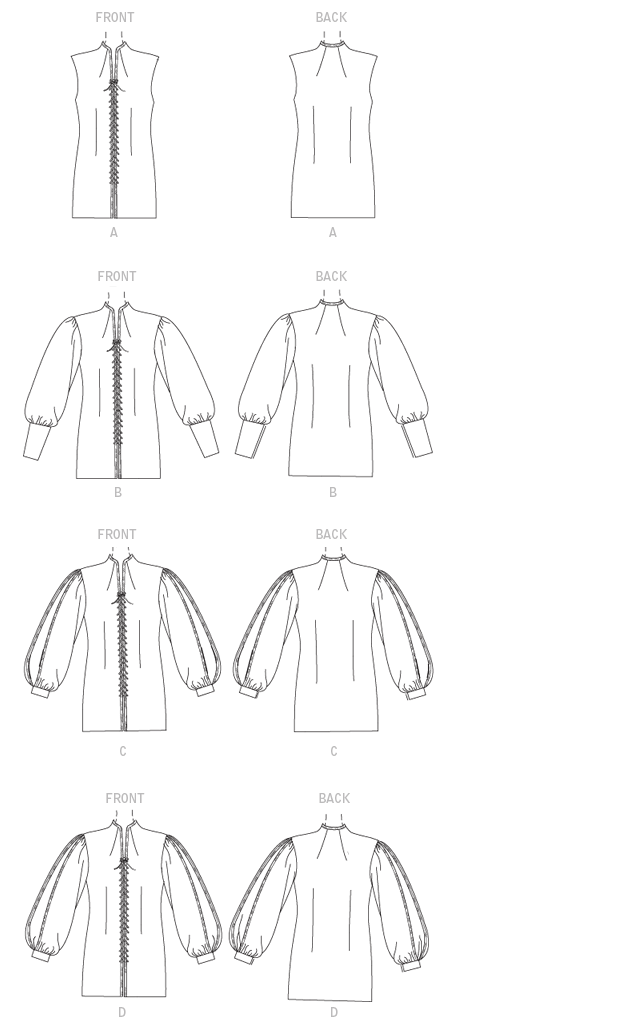 Symønster McCall´s 2027 - Skjorte Historisk kostume - Herre | Billede 5