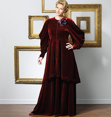 Symønster McCall´s 2046 - Kjole Frakke Historisk kostume - Dame | Billede 1