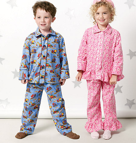 Symønster McCall´s 6458 - Pyjamas - Pige Dreng | Billede 1