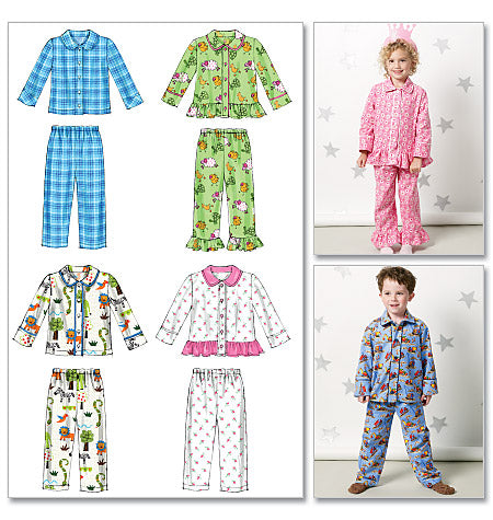 Symønster McCall´s 6458 - Pyjamas - Pige Dreng | Billede 6