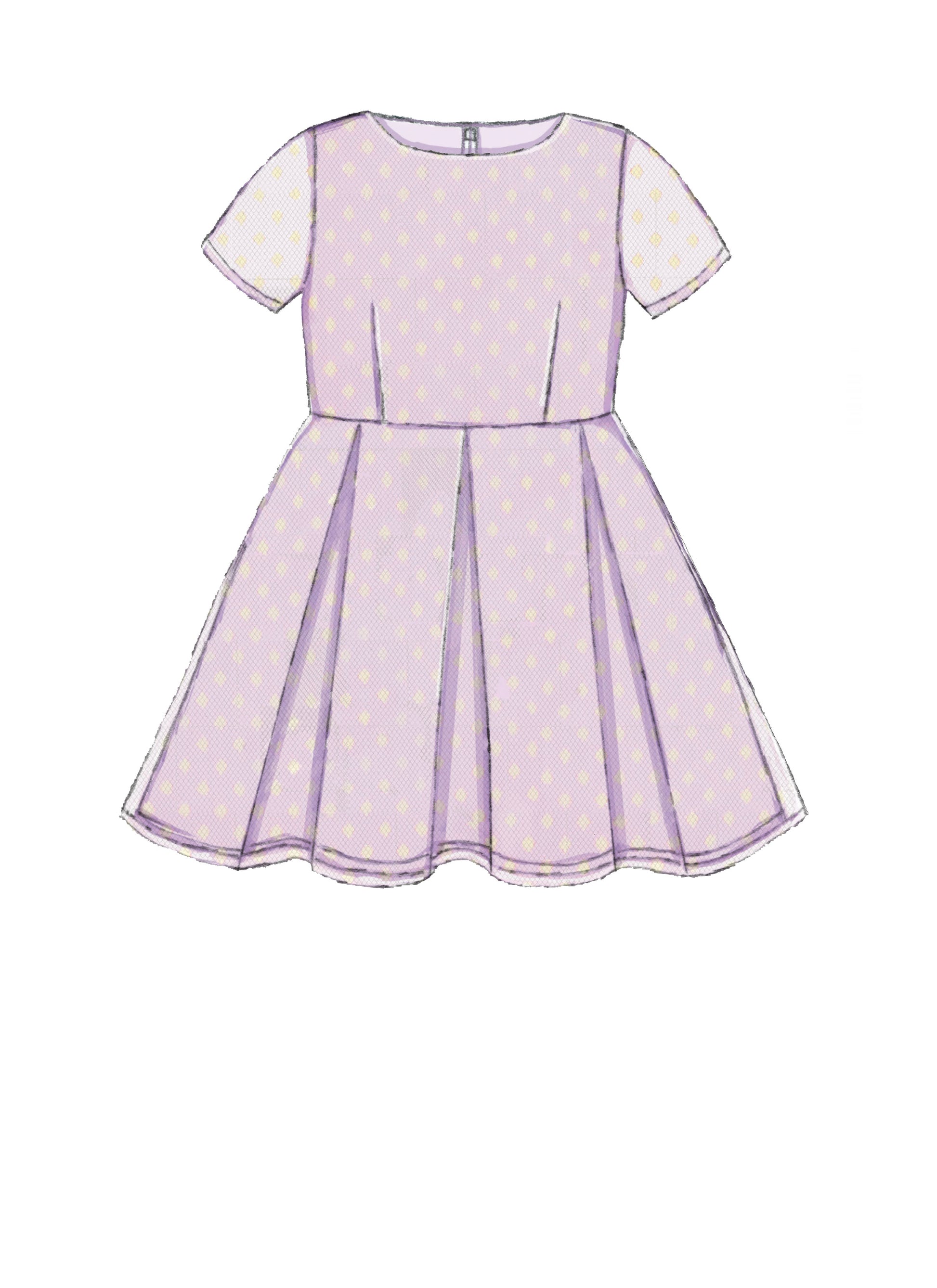 Symønster McCall´s 7707 - Kjole Frakke Nederdel - Pige - Dukketøj | Billede 5