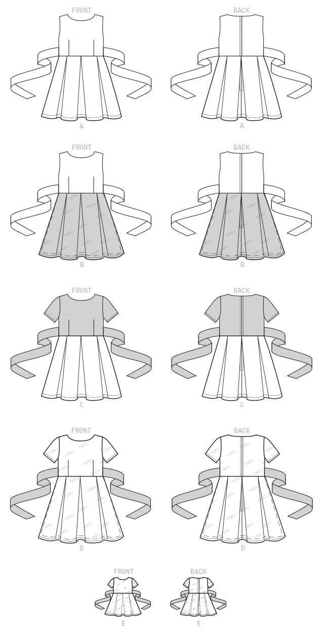 Symønster McCall´s 7707 - Kjole Frakke Nederdel - Pige - Dukketøj | Billede 10