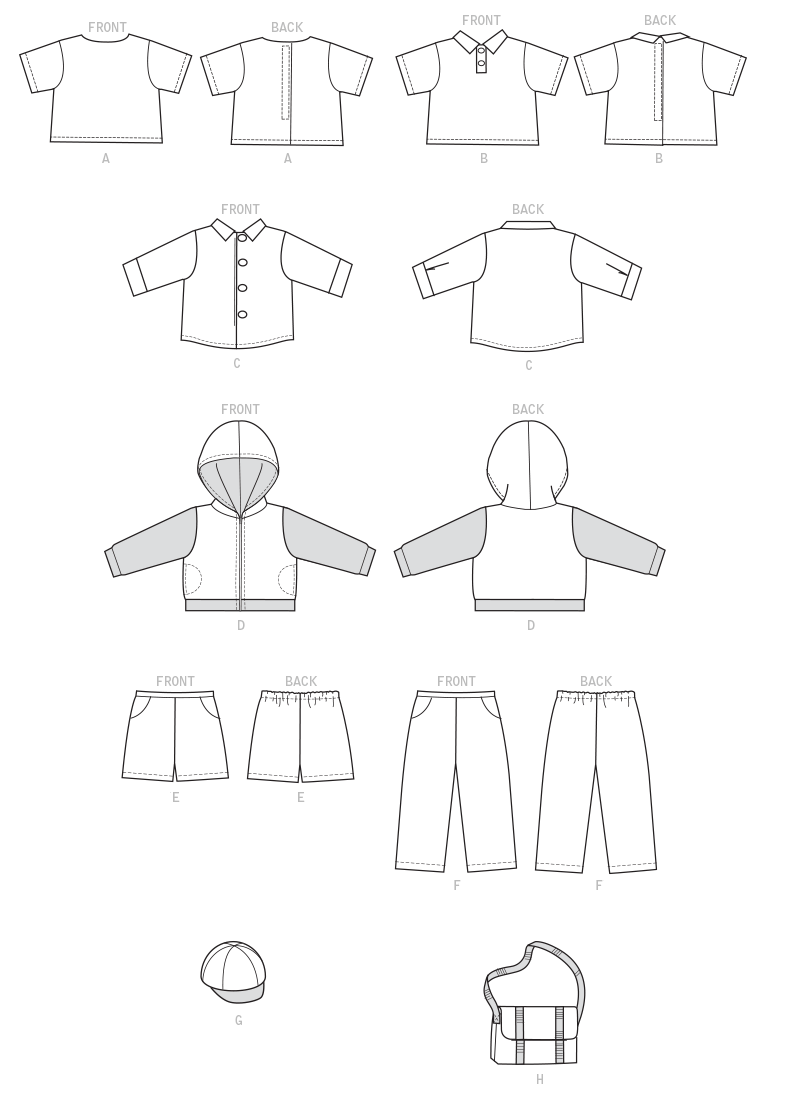 Symønster McCall´s 7734 - Skjorte - Dukketøj | Billede 5