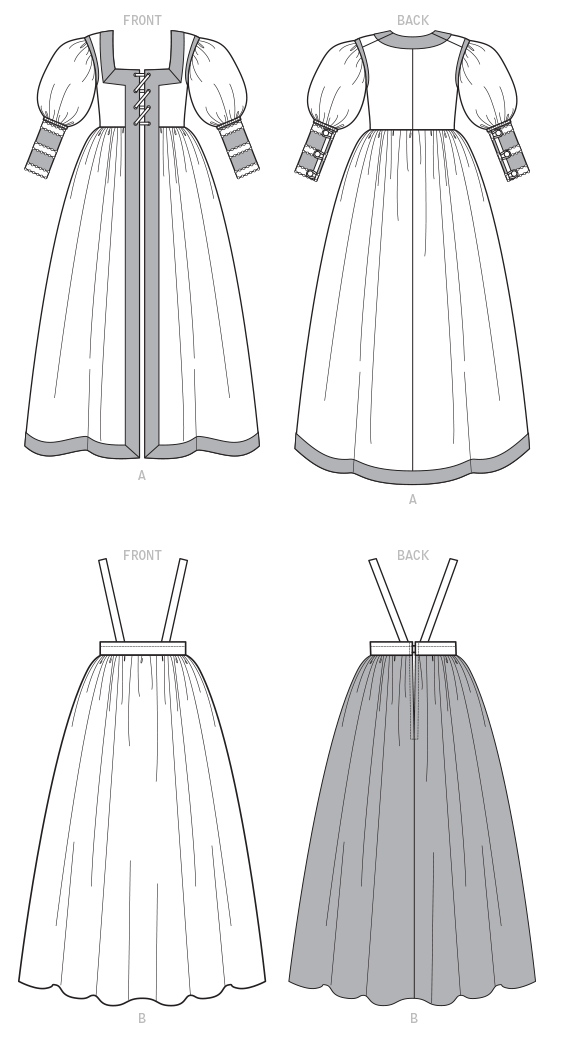 Symønster McCall´s 7763 - Nederdel Historisk kostume - Dame | Design: Angela Clayton | Billede 6