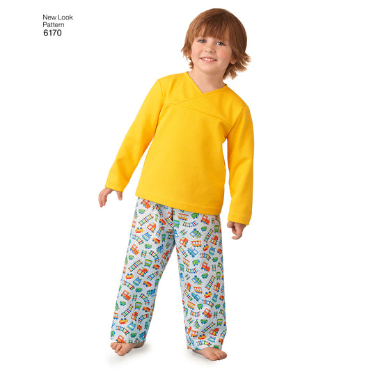 Symønster New Look 6170 - Top Bukser Pyjamas - Baby | Billede 2