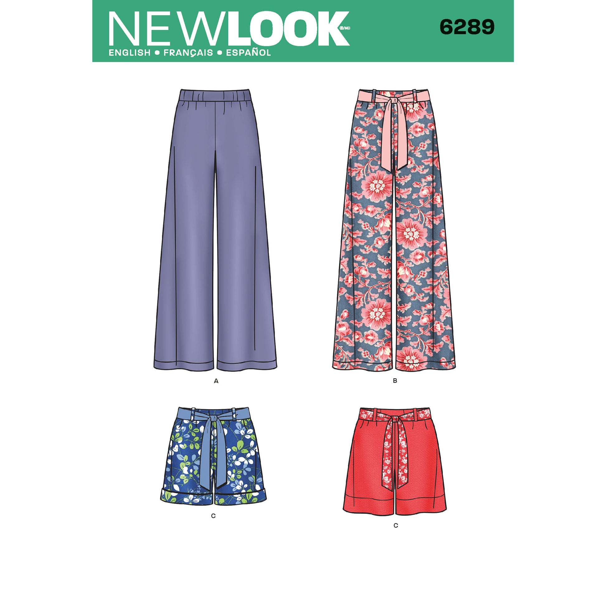 Symønster New Look 6289 - Bukser Shorts - Dame | Billede 6