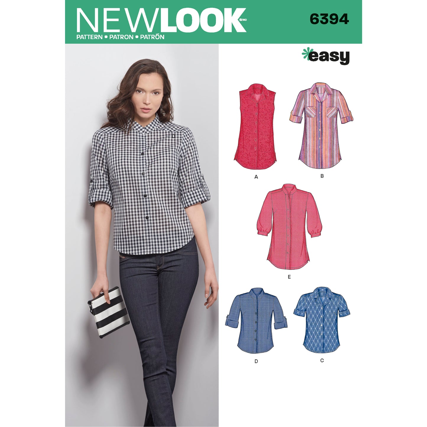 Symønster New Look 6394 - Top - Dame | Billede 5