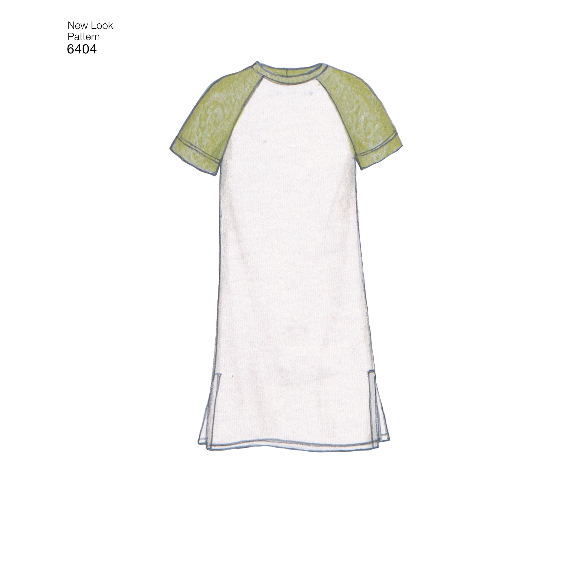 Symønster New Look 6404 - Top Bukser Skjorte Pyjamas - Dame Herre | Billede 3
