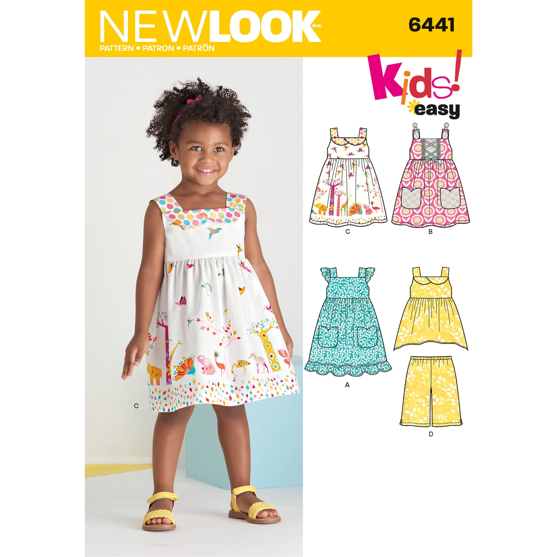 Symønster New Look 6441 - Kjole Top Bukser - Baby | Billede 5