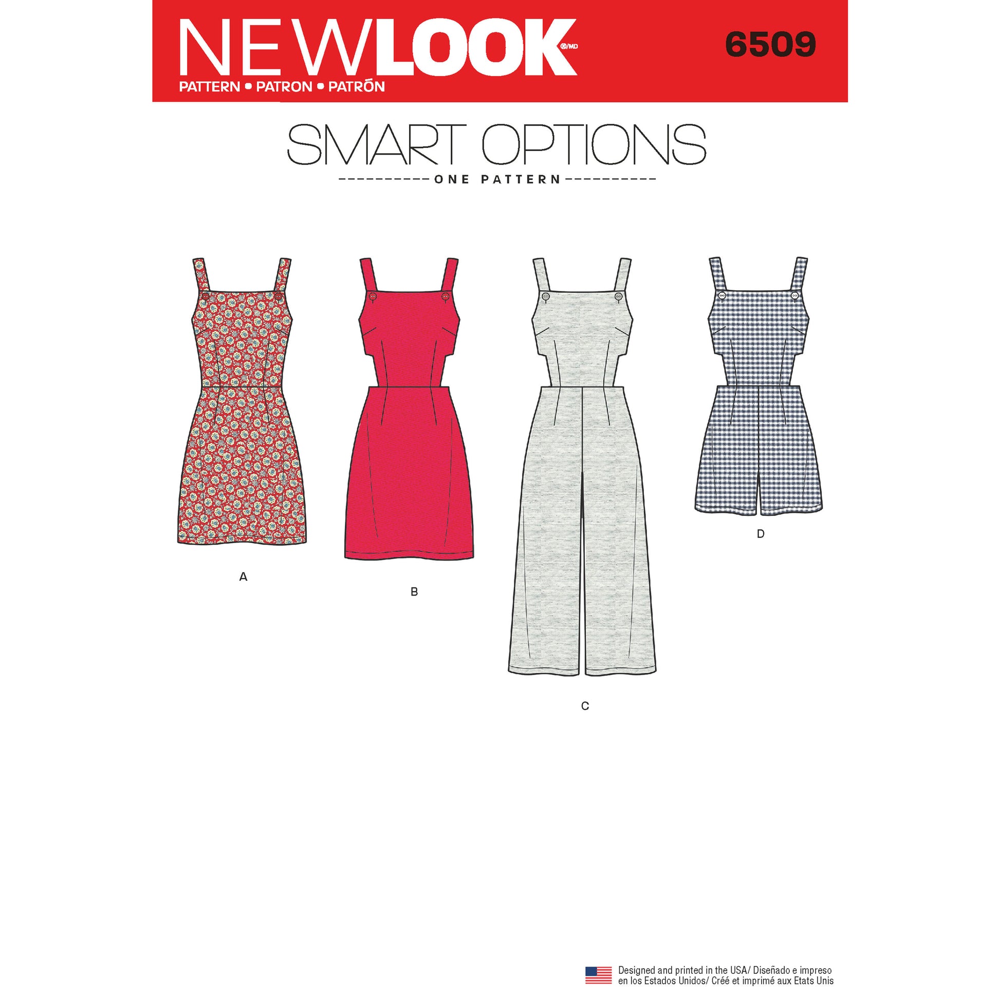 Symønster New Look 6509 - Kjole Buksedragt - Dame | Billede 7