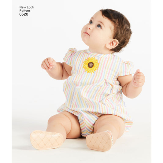 Symønster New Look 6520 - Kjole Bukser - Baby | Billede 1