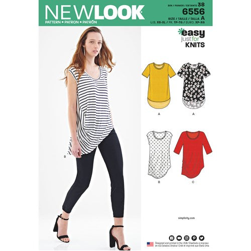 Symønster New Look 6556 - Top Skjorte - Dame | Billede 5