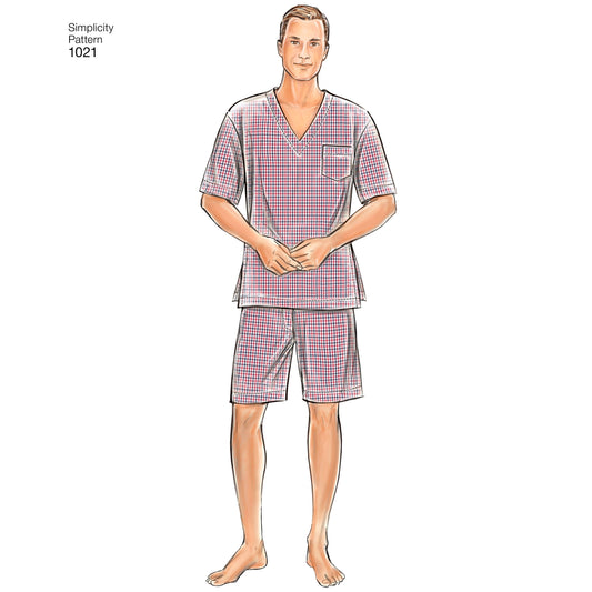 Symønster Simplicity 1021 - Top Skjorte Pyjamas | Billede 2