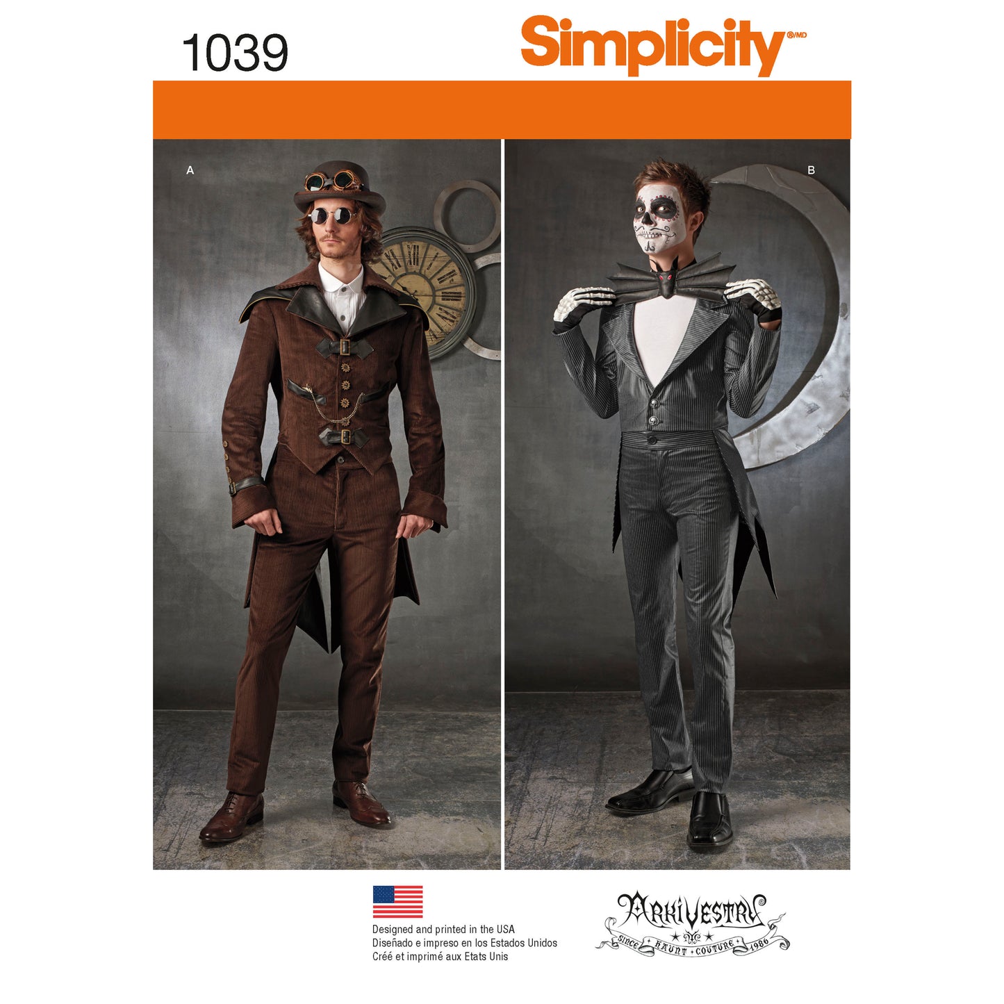 Symønster Simplicity 1039 - Jakke Bukser Kostume Veste Cosplay - Karneval | Billede 6