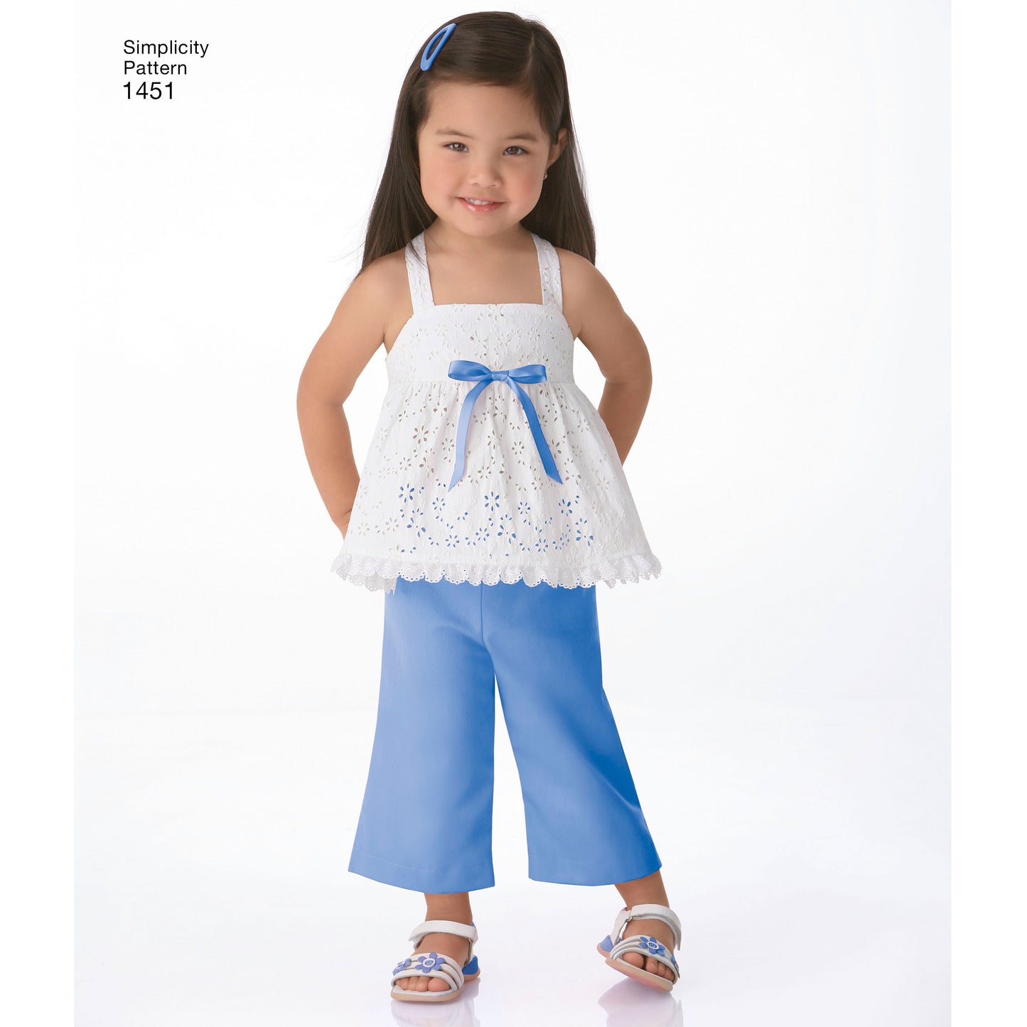 Symønster Simplicity 1451 - Kjole Top Bukser Shorts - Baby | Billede 1