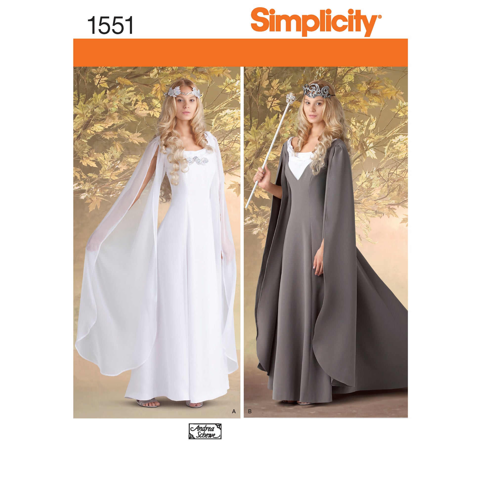 Symønster Simplicity 1551 - Kostume - Dame - Karneval | Billede 6