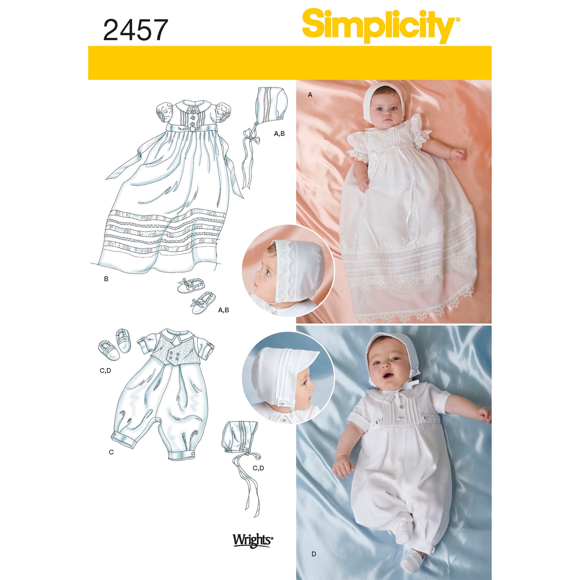 Symønster Simplicity 2457 - Baby | Billede 8