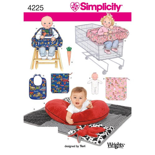 Symønster Simplicity 4225 - Baby - Pude Rekvisiter Dukketøj | Billede 8