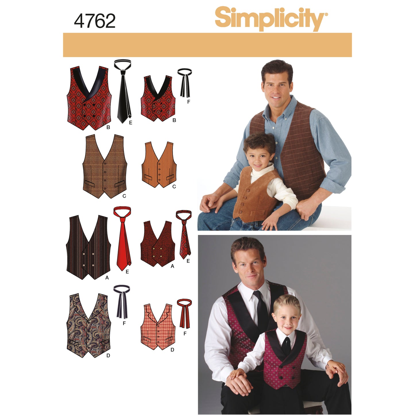 Symønster Simplicity 4762 - Veste - Dreng | Billede 8