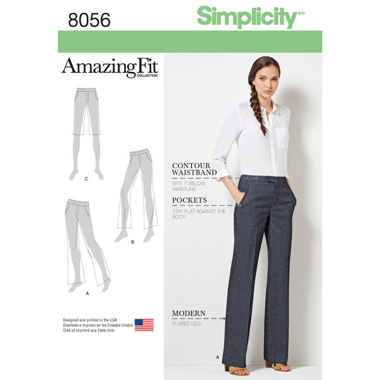 Symønster Simplicity 8056 - Bukser Shorts - Dame - Hat | Billede 1
