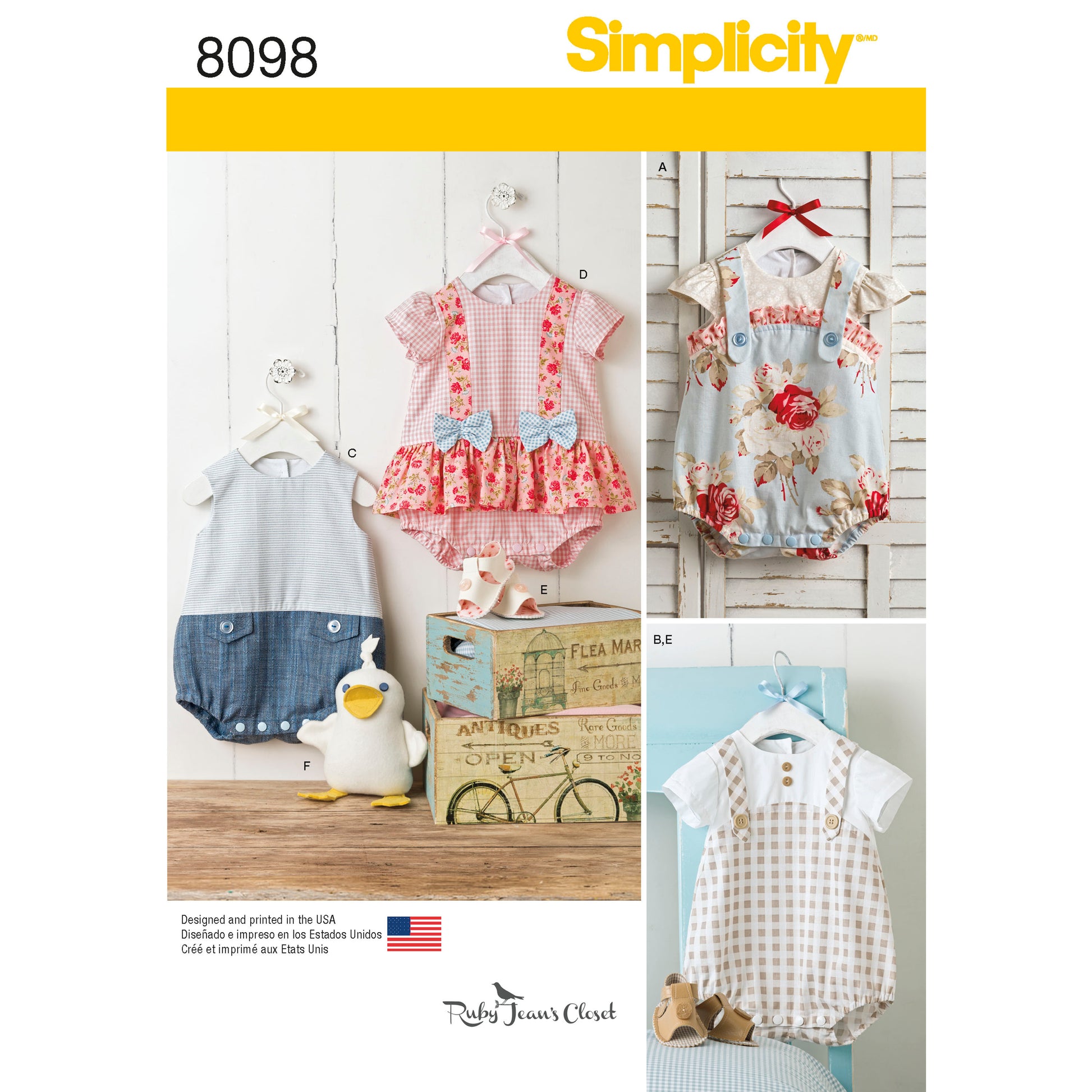 Symønster Simplicity 8098 - Baby | Billede 7