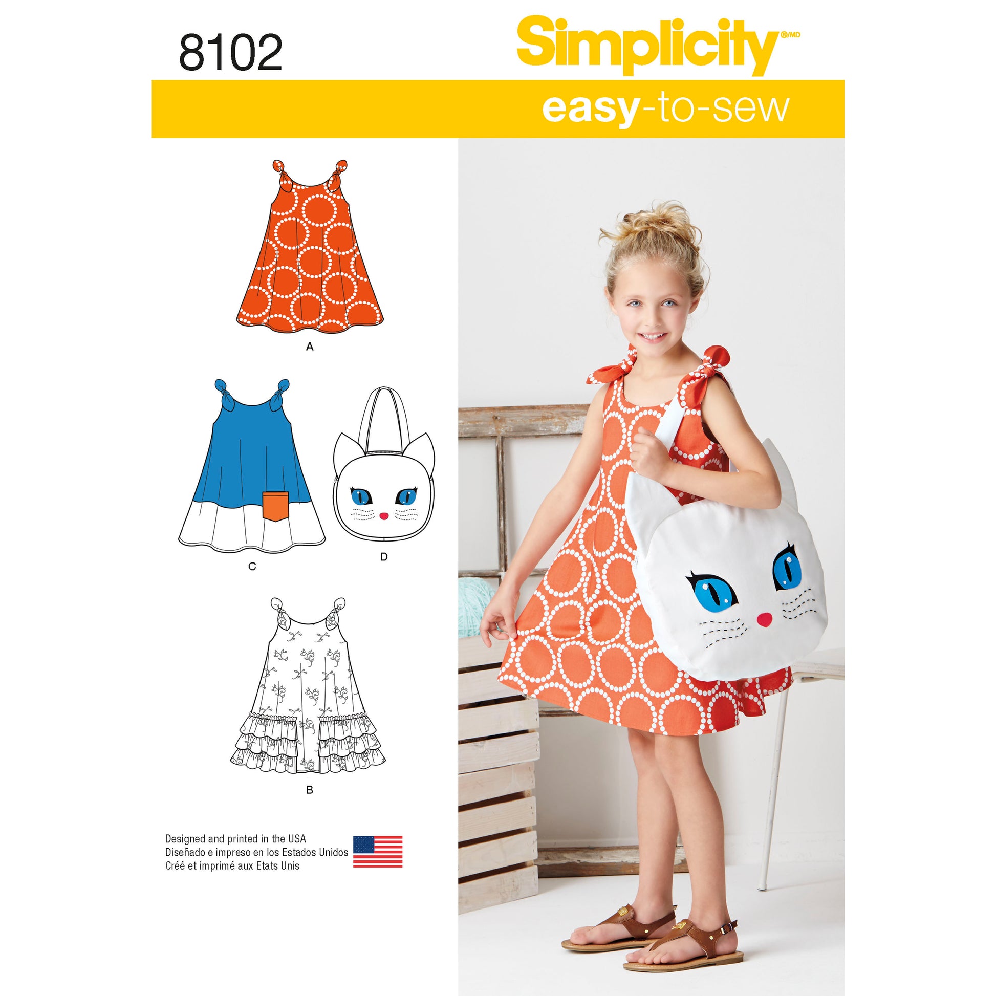 Symønster Simplicity 8102 - Kjole - Dame | Billede 2