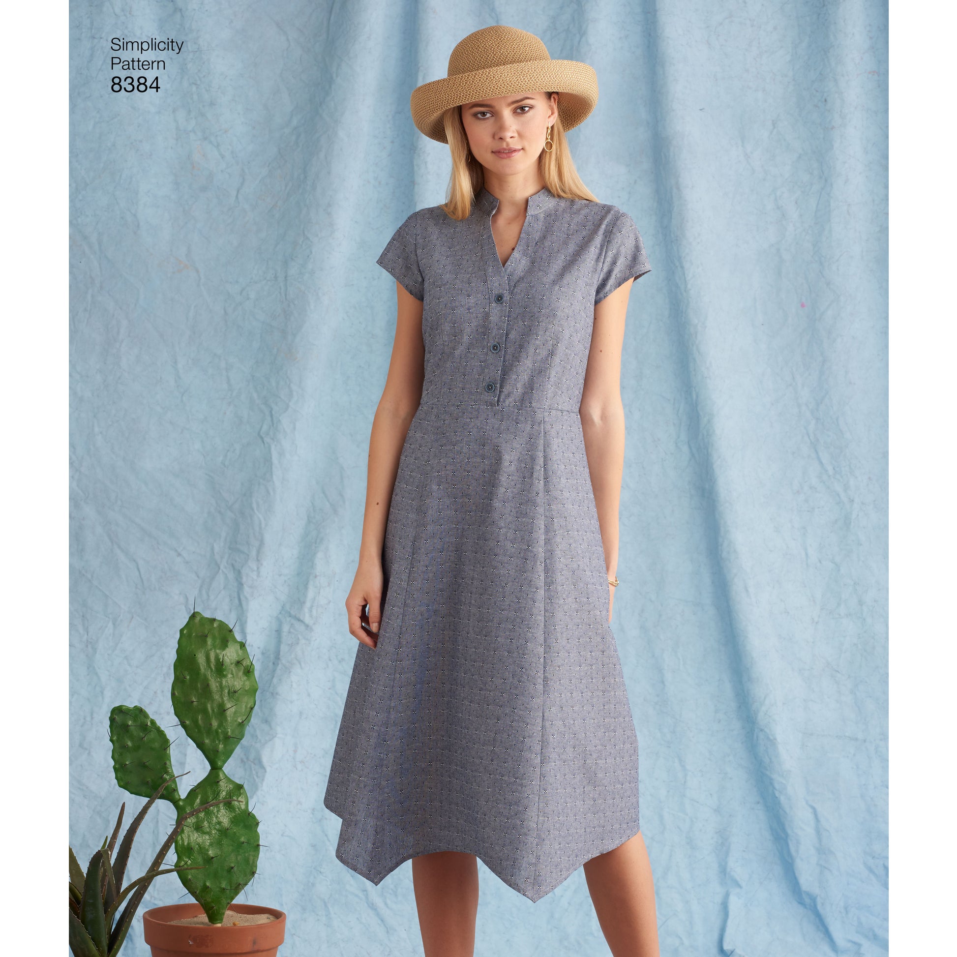 Symønster Simplicity 8384 - Kjole Top Skjorte - Dame | Billede 2
