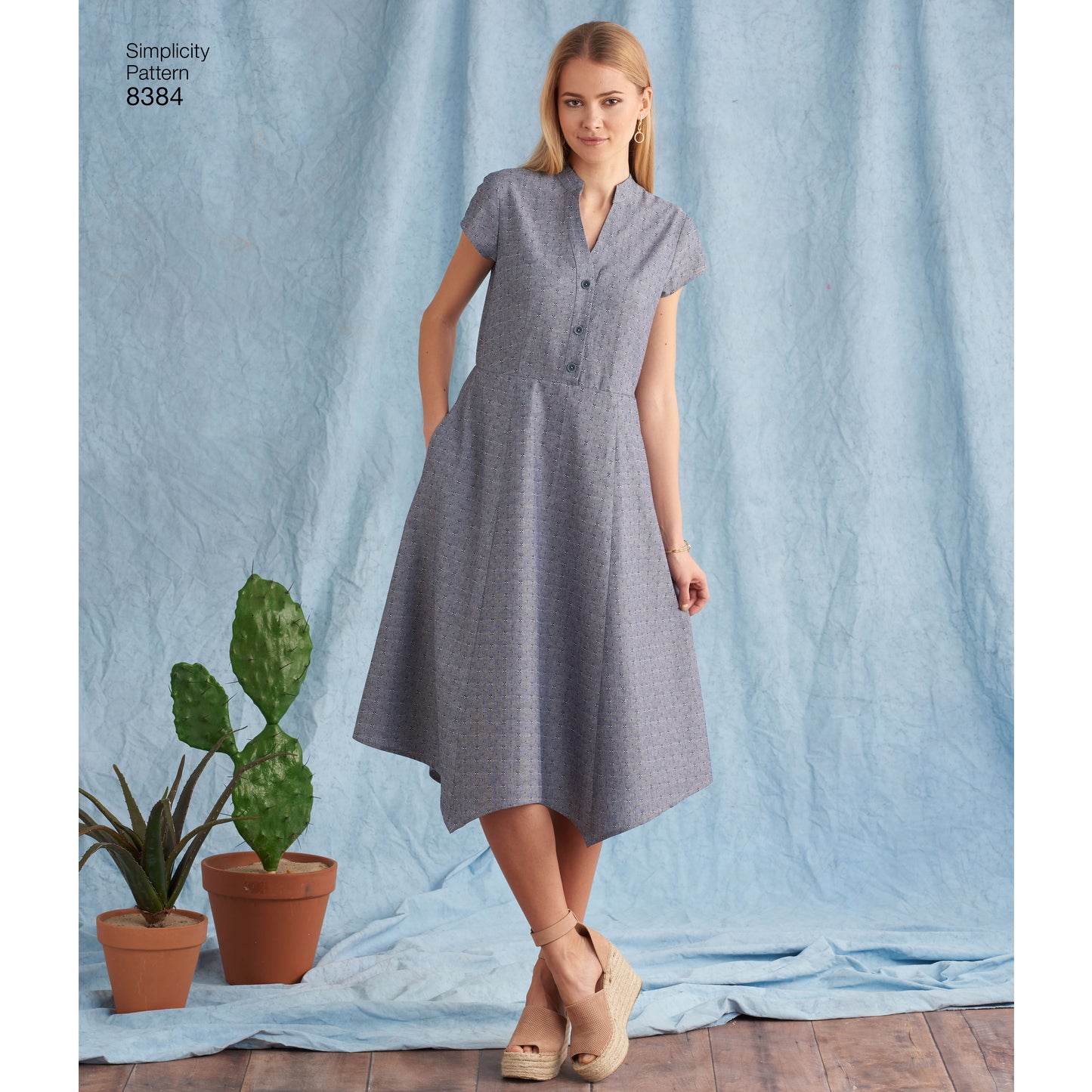 Symønster Simplicity 8384 - Kjole Top Skjorte - Dame | Billede 3