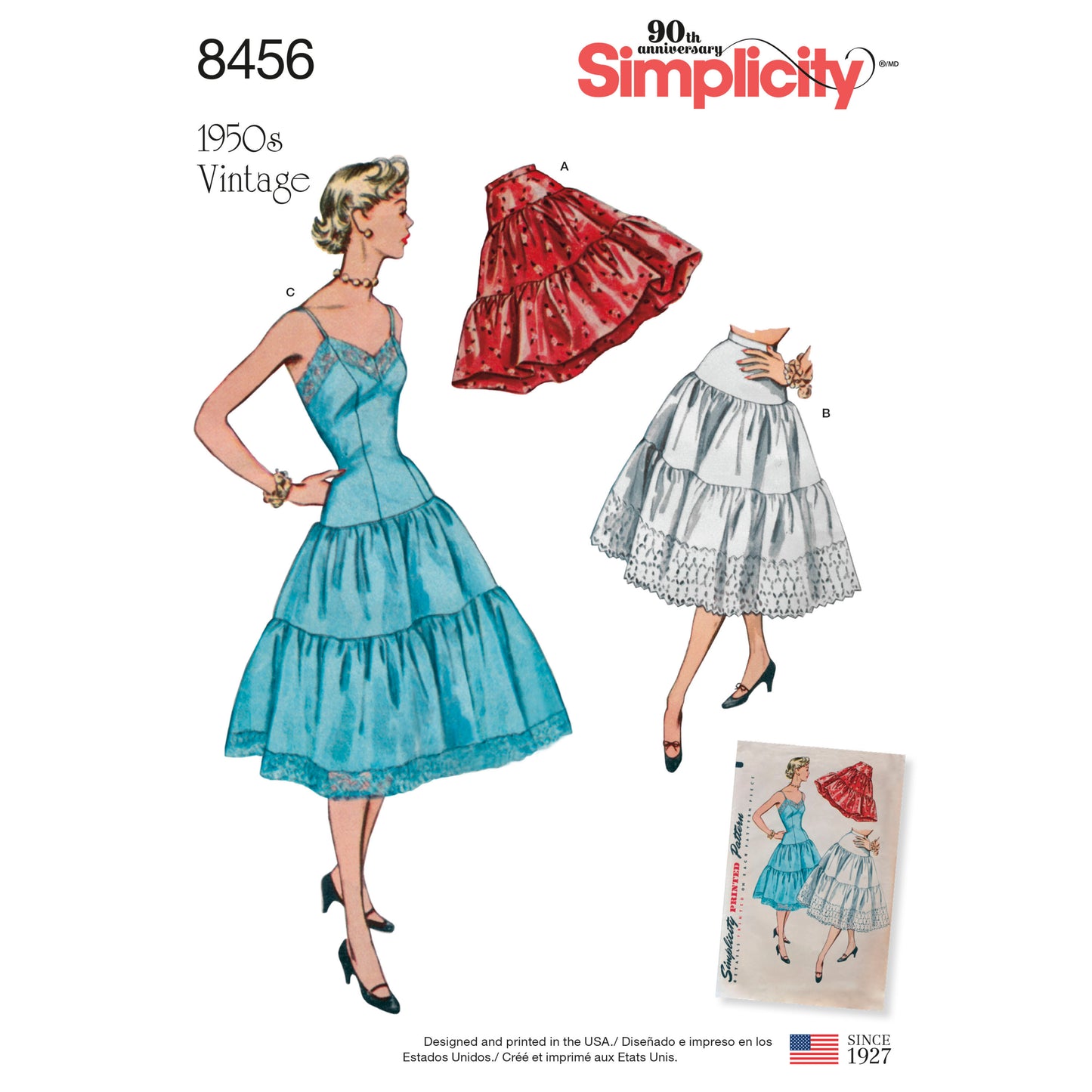 Symønster Simplicity 8456 - Frakke Nederdel Vintage - Dame | Billede 6