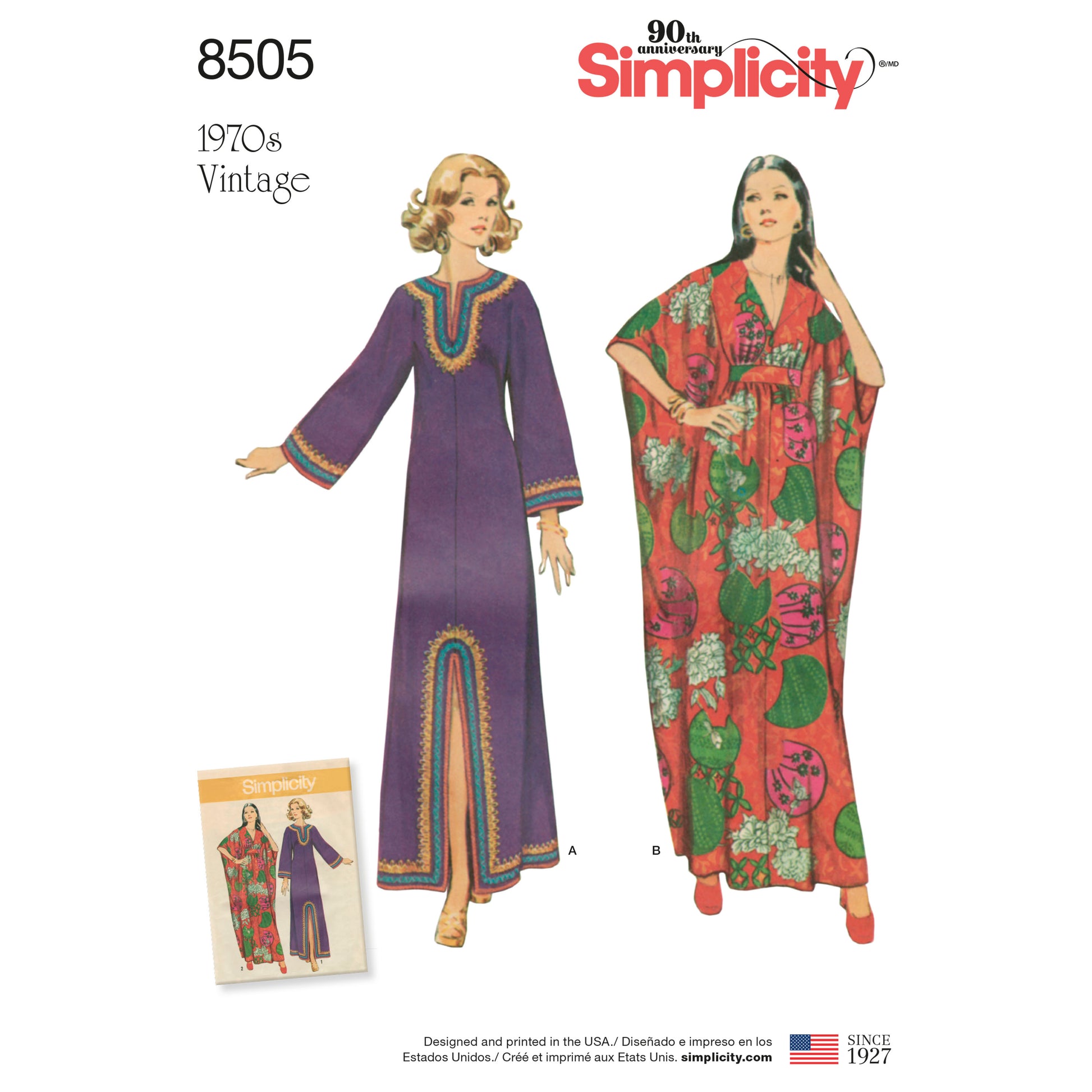 Symønster Simplicity 8505 - Nederdel Vintage - Dame | Billede 5