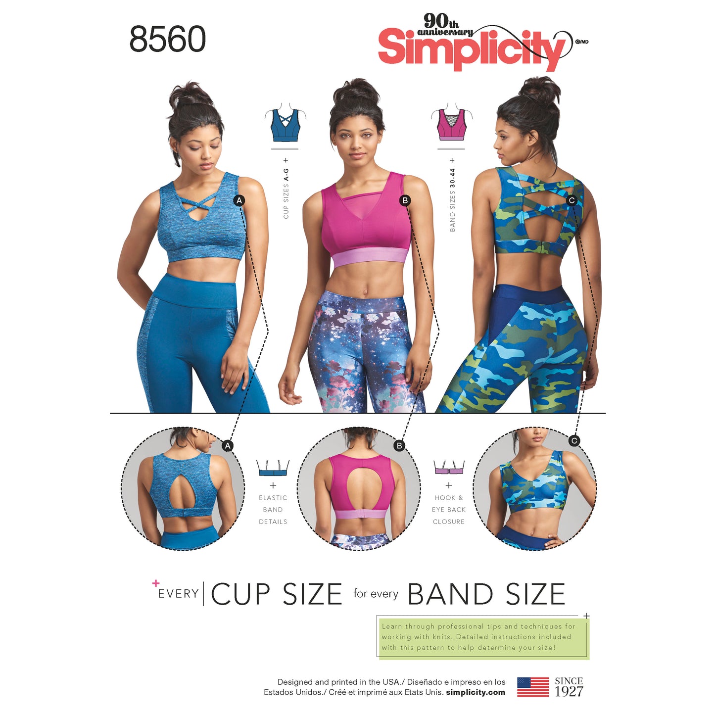 Symønster Simplicity 8560 - Sportstøj - Dame - Idræt | Billede 1