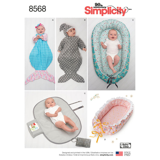 Symønster Simplicity 8568 - Baby - Hat Rekvisiter | Billede 1