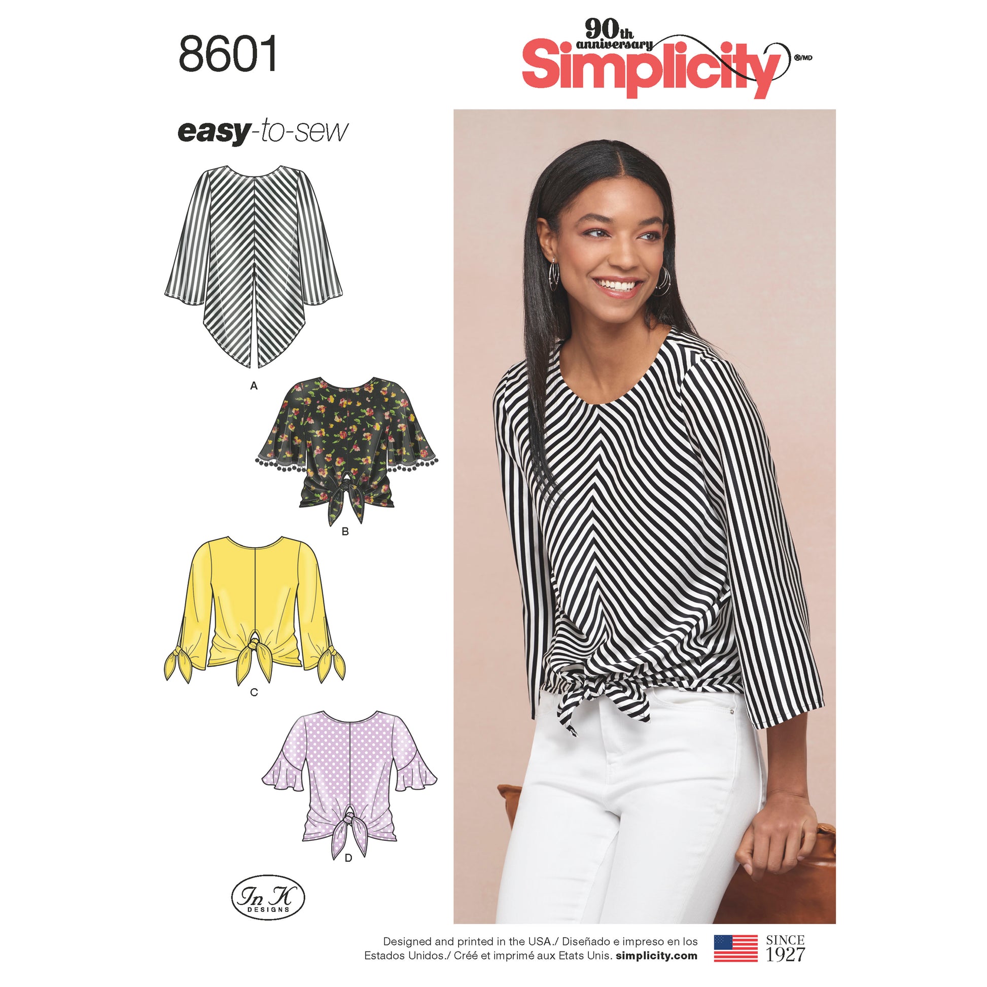 Symønster Simplicity 8601 - Top Trøje - Dame | Billede 1
